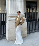 MQTIME  -  Ladd Vintage Suede Autumn/winter Design Sense Blazer with A Loose Collar and A Relaxed Temperament Commuter Jacket