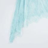 MQTIME  -  Women's Summer Lace Skirts Fashion See-through Hollow Irregular Skirts High Waist Elegant Party Outfits Women's Skirts