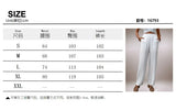 MQTIME  -  White Elegant Wide Leg Pants Women's Loose Casual Cotton Drawstring Trousers Comfortable All-Match High Waist Versatile Fashion