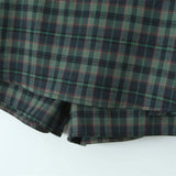 MQTIME  -  2024 Summer New Product Women's Retro Slim Fit Temperament Anti Shining A-line Mid Waist Plaid Half skirt