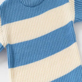 MQTIME  -   Boys Striped Sweaters Autumn Kids Loose Pullover Fashion Jumper New Children Warm Bottoming Teen Knitted Clothes