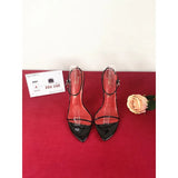 MQTIME  -  Spring Black Ultra fine Strap 12cm High Heels Strap Sexy Wristband Large Size Thin Heel Party Sandals for Women