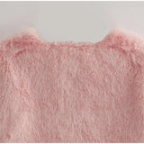 MQTIME  -  Faux Fur Short Coats Women Casual Solid Long Sleeved Fluffy Fox Fur Jacket Female Autumn Winter Fashion High Street Outwear
