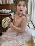 MQTIME  -  Fashion Baby Girl Princess Bow Tutu Layered Dress Sleeveless Infant Toddler Child Tulle Vestido Party Birthday Baby Clothes 1-7Y