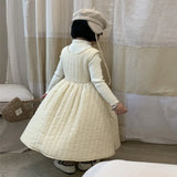  MQTIME  -  Baby Girls Cotton Dress Children's Autumn Winter Thicken Gown Princess Warm Fashion Vestidos Kids Fashion Clothing 2-8 Years