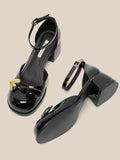 MQTIME  -  Bow-knot Vintage Sweet Mary Janes Shoes Women Korean Style Fashion Pumps Shoes Female Heart-shape Causaln Designer Shoes 2024