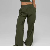  MQTIME  -  Fashion Patchwork Waist Long Pants For Women Elegant Wide Leg Baggy Trousers Lady 2026 Spring New Casual Sport Street Chic Pants