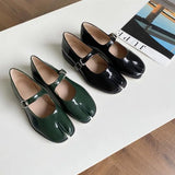 MQTIME  -  New Arrivals Ninja Tabi Mary Janes Flats Shoes Women 2024 Spring Belt Buckle Split Toe Shoes Trotters Mocasines Female Pumps