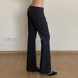 MQTIME  -  Casual Pants Ripped Womens Korean Kpop Streetwear Trendy Ins Urban Fashion Tide Young Oversized Harajuku Hip Feeling Girl Female