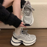 MQTIME  -  Spring Autumn New Mesh Casual Women's Sneakers Thick Soled Casual Loafers Lightweight Breathable Women Shoes Zapatos Para Mujer