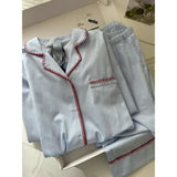 MQTIME  -   Korean Popular Pajamas Homewear Two-piece Women's Pajamas Home Set Female Pijama New Spring Autumn Long Sleeve Sleepwear