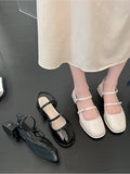 MQTIME -  Casual Elegant Sandals Woman Summer Office Lady Fashion Solid Shoes Non-slip Korean Style Heels Vintage Female Shoes Design