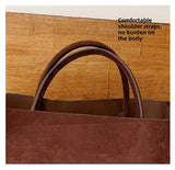 MQTIME  -  Faionable Large Capaci Commuter Suede Tote Bag Dongda Gate New Soft PU Handbag Casual Youth Sle Trendy Tot Bag