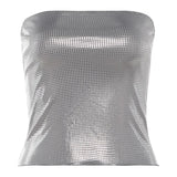 MQTIME  -  Sequin Decal Sleeveless Crop Women Tops Y2k With Exposed Navel Elastic Tight And Sexy Spicy Girl Outfit Fashion Party Club Dress