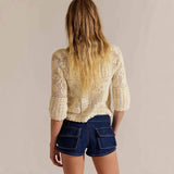 MQTIME  -  Summer New Women Korean Denim Shorts Pants Lady Low Waist Elastic Slim Fit Hot Pants Female Sexy Deep Blue Hip Wrapping Jeans