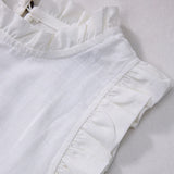  MQTIME  -  Children's Cotton Linen Buttons Black And White Striped Suit Autumn New Boys And Girls Long-Sleeved Shirt Drawstring Shorts Sets
