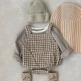 MQTIME  -  Spring Korean Style Baby Boys Girl Bodysuits Sleeveless Corduroy Newborn Baby Boys Girls Jumpsuit Baby Boys Girls Clothes