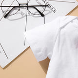 MQTIME  -  2Piece Summer Baby Boy Outfit Set Korean Cartoon Cute Print Short Sleeve Newborn Jumpsuit Bodysuit+Shorts Toddler Clothes BC1766