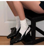 MQTIME  -  Stunning  Heel Sandals Women's Summer New Sle Bla Pointed Toe High Heel oes Faionable f Slippers PU Lined Rubbe...