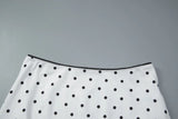 MQTIME  -  Chic Polka Dot Sling Top Set Women Casual Sleeveless Off-shoulder Slim Tops High Waist Midi Skirt Sets Lady Vacation Outfit