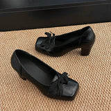  MQTIME  -  Mary Jane Women's Summer New Style High-Heeled Square-Toe Slouchy Sandals