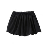 MQTIME  -  Sexy Solid Color Elastic Waist Pleated Mini Skirts for Woman Elegant A Line Ball Gown Skirts Summer Fashion New Woman Clothing