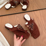 MQTIME  -  Summer New Women's Shoes Fashion Retro Platform Slippers for Woman Comfort Vacation Casual Shoes Designer Shoes Zapatos De Mujer