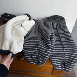 MQTIME  -  Infant Baby Boys Jogger Pant Striped Thicken Warm Kids Boys Harem Pant New Winter Versatile Elastic Waist Children Boys Pant