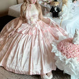 MQTIME  -  Long boutique sweet Dream Handmade Young Girls Birthday Lolita Tutu Dress Flower Party Dress Women Wedding High Quality Dress