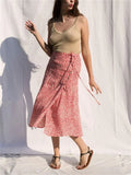  MQTIME  -  Price Women's Countryside Style Floral Wrap Skirt
