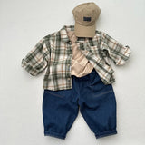  MQTIME  -  Autumn New Children Loose Denim Trousers Cotton Girls Solid Harem Pants Boys Casual Pants Kids Vintage Jeans Baby Clothes