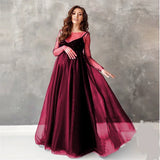 MQTIME  -  Sexy Maternity Dresses Photoshoot Long Sleeve Pregnancy Maxi Gown Pregnant Women Dress Photography Props Loose Clothing