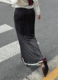MQTIME  -  Autumn Fashion Polka Dot Slim Skirt for Women Temperament Commuting Female Elegant Sweet Skirts