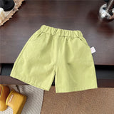 MQTIME  -  2Piece 2025 Summer Toddler Boy Outfits Korean Fashion Stripe Cotton Short Sleeve Tops+Shorts Baby Clothing Children's Sets B062