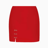 MQTIME  -  Sexy Slim Corset Top Mini Skirt Sets Women Buttons Sleeveless Backless Tube Tops Hip Package Short Skirts Spring Lady Suits