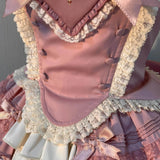 MQTIME  -  Pink Bra Shirt Skirt Lolita Cute Sweet Girl Lace Princess Dress Young Girls Birthday Lolita Tutu Dress Flower Party Dress