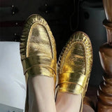 MQTIME  -  Fashion Designer Womens Shoes New Luxury Genuine Leather Muller Slippers for Woman Fashion Britain Casual Shoes Zapatos De Mujer