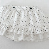 MQTIME  -  Spring New Baby Long Sleeve Clothes Set Baby Girl Peter Pan Collar Polka Dot Tops + Shorts 2pcs Suit Toddler Cotton Outfits