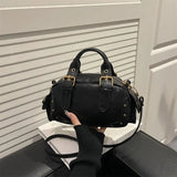 MQTIME  -  Vintage Y2K Aesthetic Fashion Mini PU Leather Rivet Buckle Crossbody Bag Shoulder Bags HandBag Purse Woman Bags
