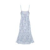 MQTIME  -  Luxury Elegant Sexy Club Party Birthday Dress Women Summer Slash Neck Sleeveless Print Floral Dress Backless Beach Long Dresses