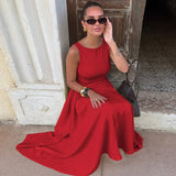 MQTIME  -  Pleated Sleeveless Elegant Midi Long Dress Elegant 2025 Summer Dress Nightclub Sexy Party A-line Dresses Vestidos