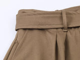  MQTIME  -  Women Leisure Skirts Spring Summer New Fashion Solid Color Mini Skirts For Women Elegant High Waist Khaki Skirts