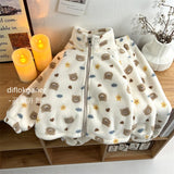 MQTIME  -  Boys Girls Fluffy Sets Kids Thick Winter Warm Suits Children Fleece Clothing Children Plush Velvet Pajamas+Pants 2Pcs Outfits