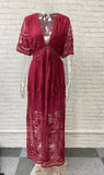 MQTIME  -  Summer Lace Maxi Dress V Neck Short Sleeve Embroidery Elegant Vestidos Vacation White Floor Length Dress Party Robes