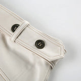 MQTIME  -  Safari Style Low Waist Belt Decor Mini Skirts Women Grunge Streetwear E-girl Fashion Pockets Bodycon Skirt Y2K Bottoms