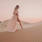 MQTIME  -  Maternity Women's Boho Dress Batiste Vintage Gown  Maternity Session Pregnancy Photo Shoot