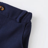 MQTIME  -  Gentleman Wedding Flower Boys Clothes 1 2 3 4 5 6Y Baby Summer Corsage Vest Formal Cotton Outfit Kids Solid Birthday Costume