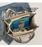 MQTIME  -  Large Capaci Canvas Tote Bag Women's Crossbody Commuter Bag Faionable Single oulder Bag Handbag for Autumn Winter