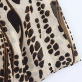  MQTIME  -  Women's Elegant Backless Animal Print Dress Casual Sleeveless Flowing Robe Summer Holiday Beach Wear New Fashion