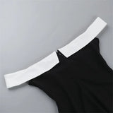 MQTIME  -  Fashion Women's Backless Sleeveless Mini Dress New Sexy Bandeau Party Evening Gown Slim Strapless A-Line High Waist Dress Female